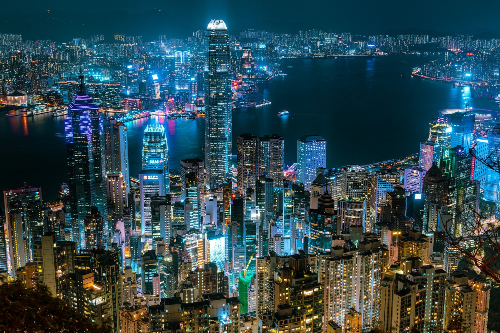 Hong Kong at night